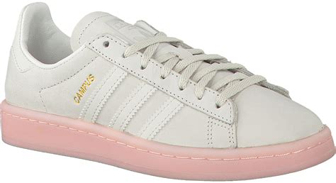 witte adidas schoenen met kant